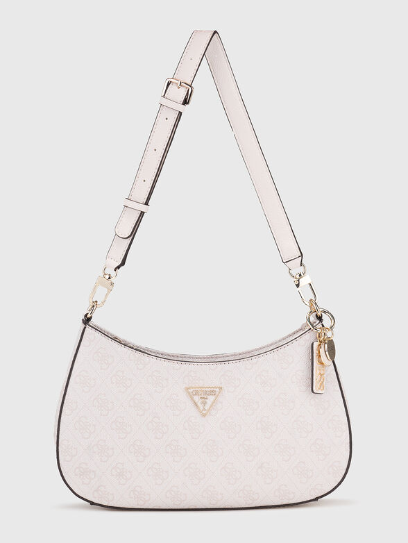 NOELLE bag with monogram print in beige - 1