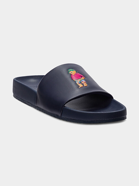 Beach slippers with Polo Bear logo detail - 2