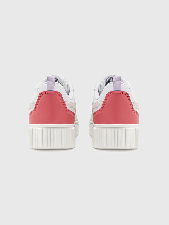 AMBER white sports shoes - 3