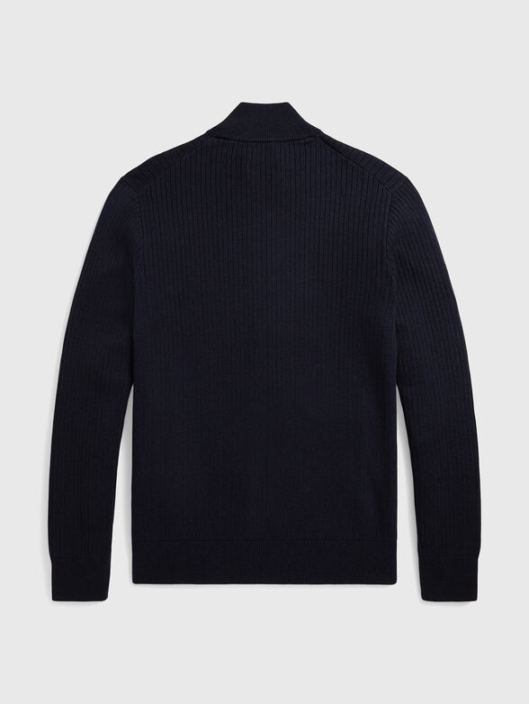 Cotton cardigan with zip - 2