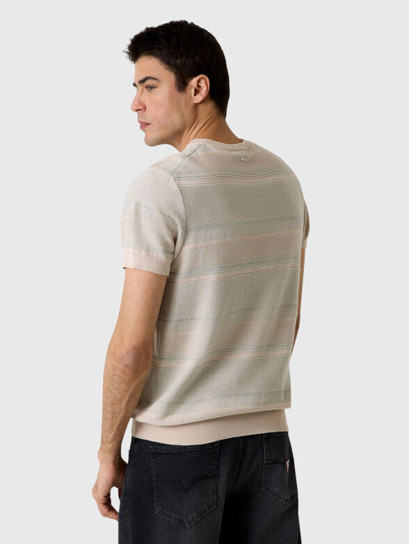 Short-sleeved linen-blend sweater - 3