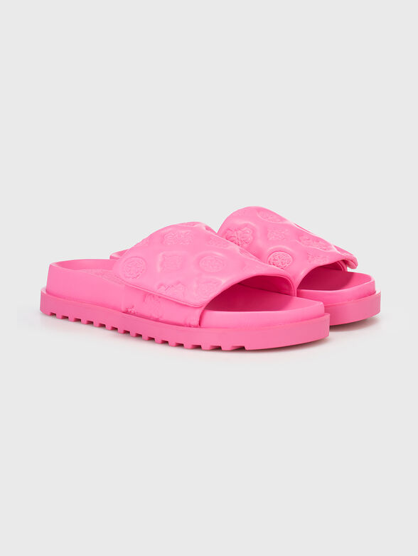 FABIO black slippers with 4G logo details - 2