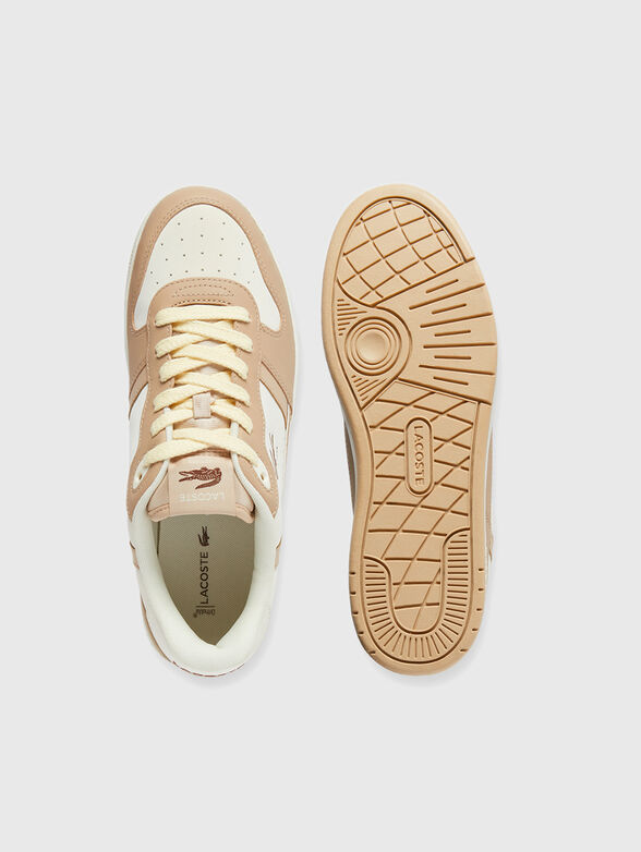 Leather sports shoes with logo - 6