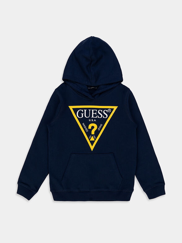 Hooded sweatshirt with logo print - 1