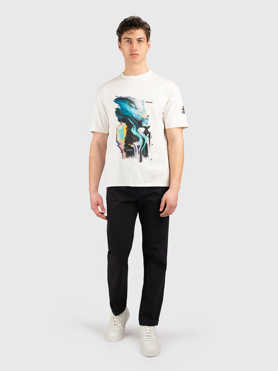 T-shirt with contrasting print - 2