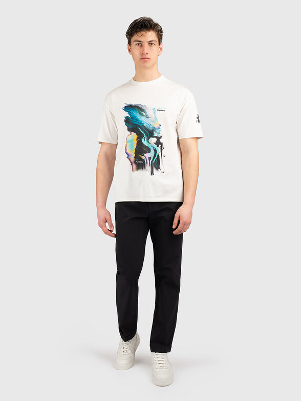 T-shirt with contrasting print - 2