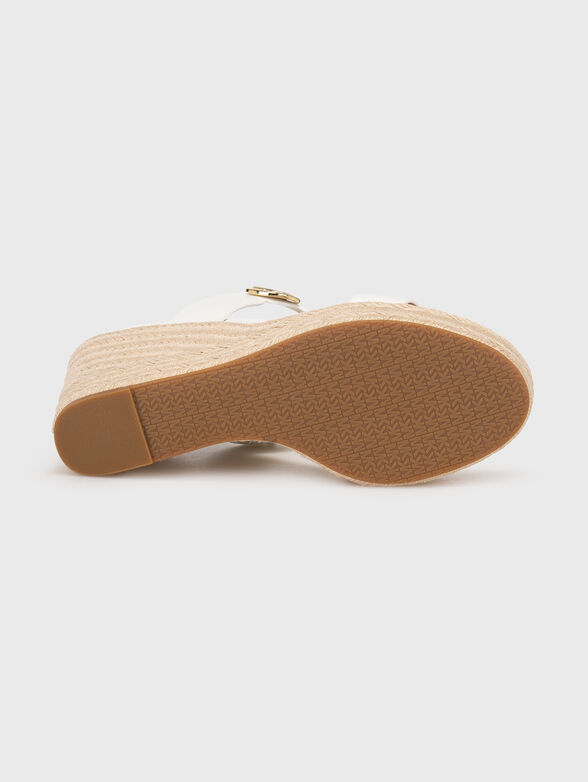 LUCINDA platform leather sandals - 5