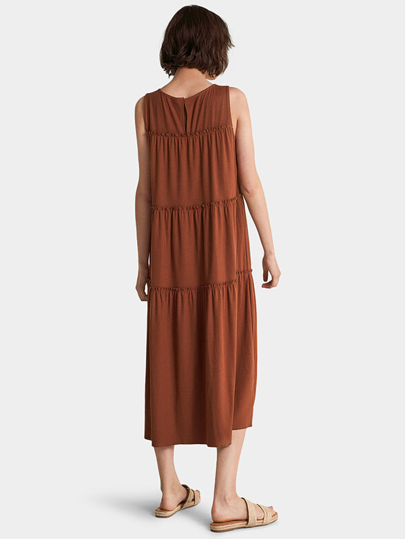 Knitted brown dress - 6