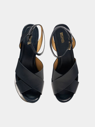 ABBOTT Leather wedge - 5