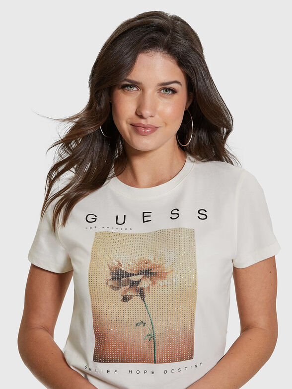 PICTURED STRASS T-shirt - 4