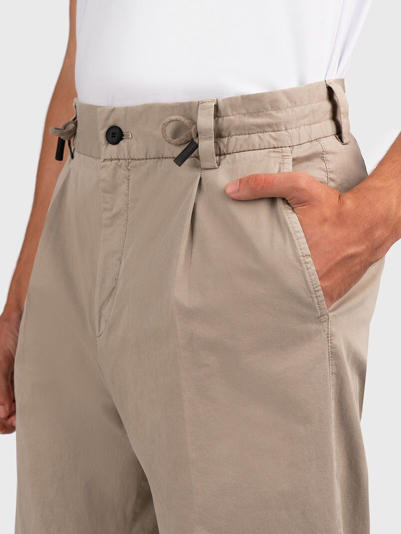 GOS beige trousers with darts - 3