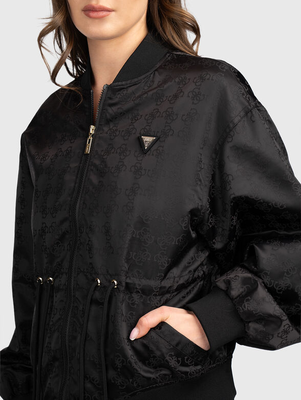 Jacket with monogram logo print - 4
