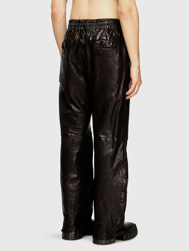 P-BRU leather trousers with elasticated waist - 3