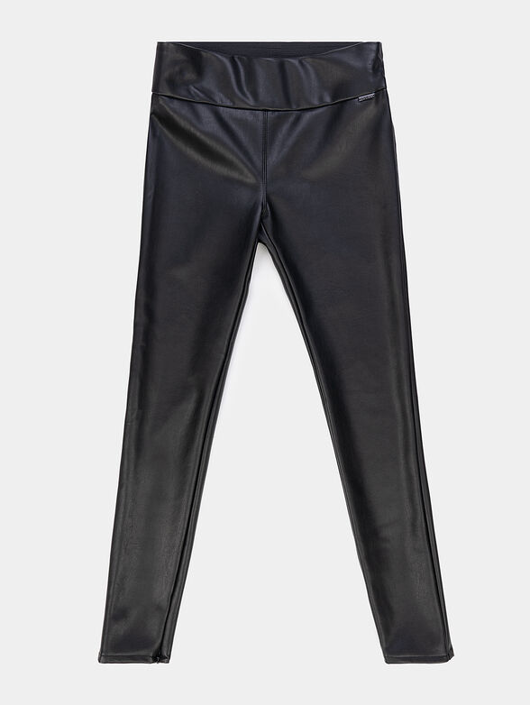 Faux leather leggings - 1