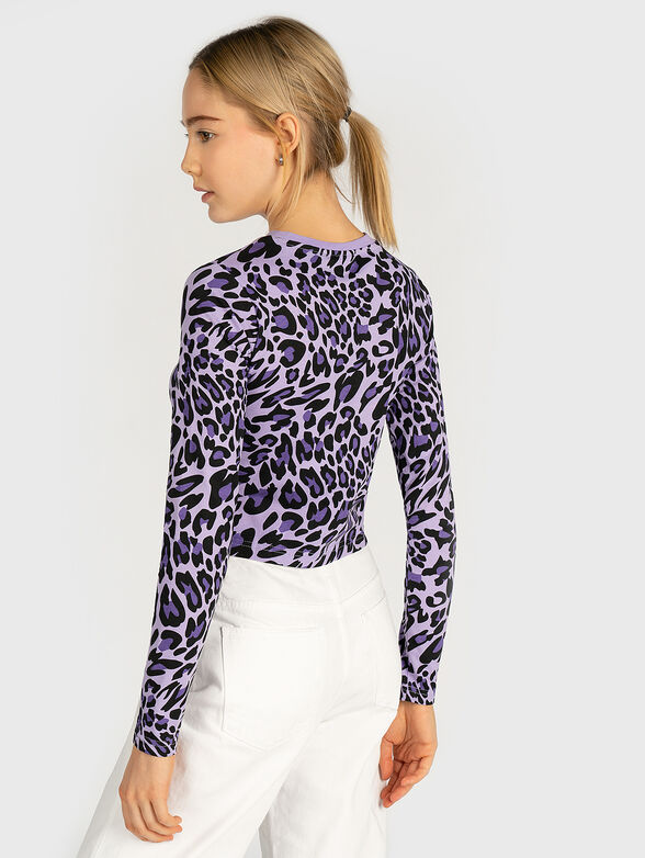 MARCELINE Blouse with leopard print - 3