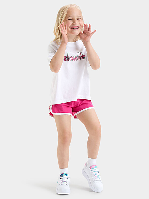 BLOSSOM shorts with floral print inserts - 3