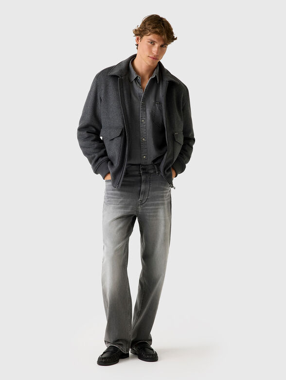 Wool blend bomber jacket - 2