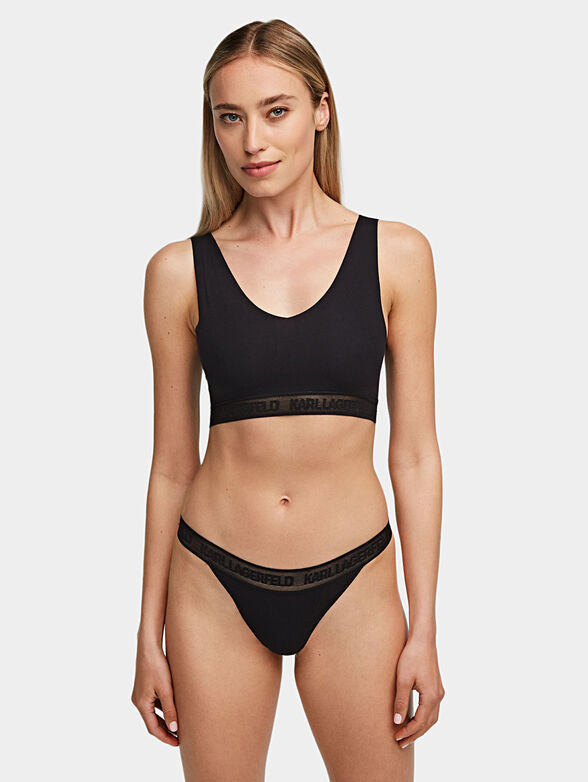 KARL bra with logo detail - 2