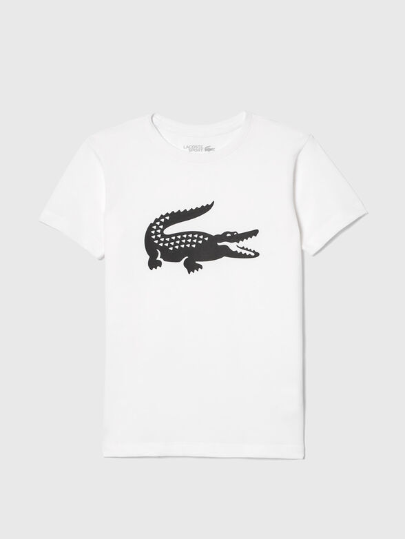 White t-shirt with contrast print - 1