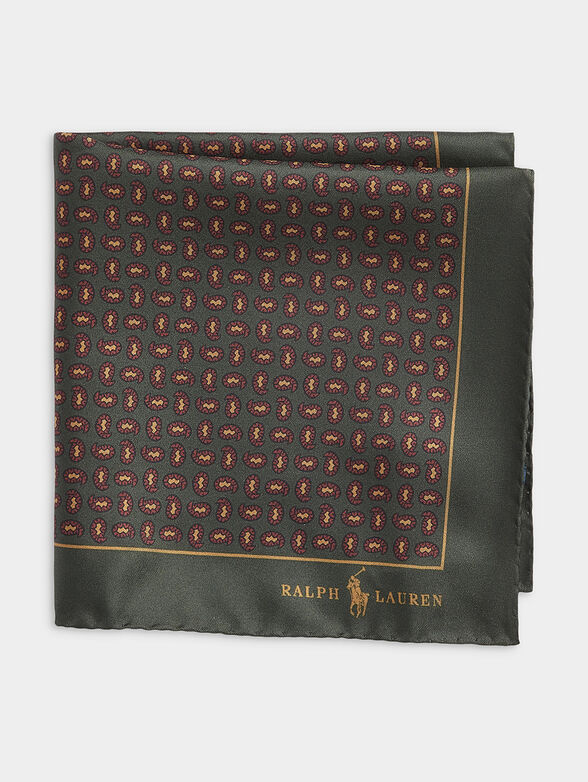 Silk handkerchief with monogram print - 2