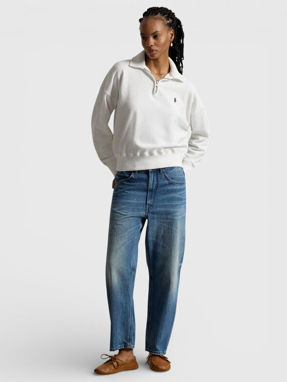 Sweatshirt with zip collar - 2