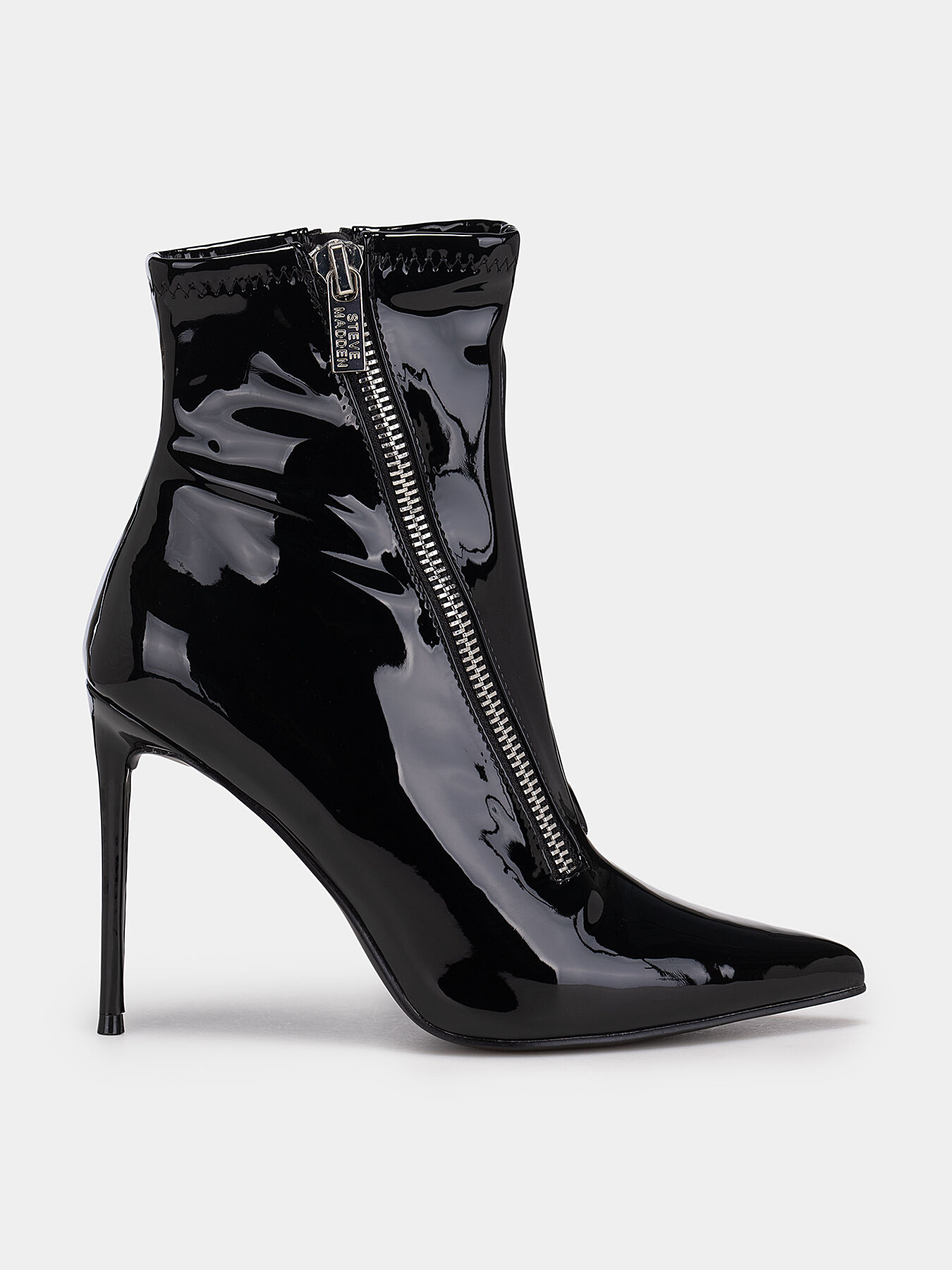 VIRTUOSO heeled ankle boots with patent effect brand STEVE MADDEN Globalbrandsstore en