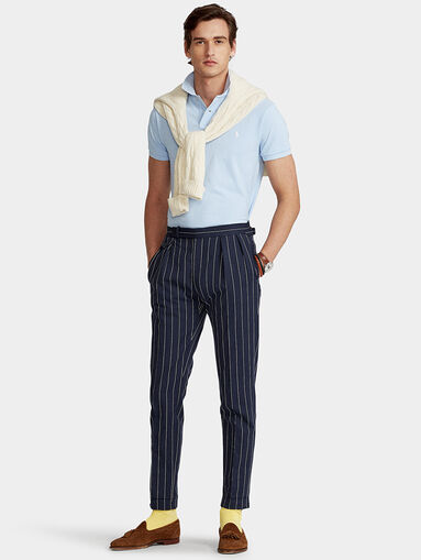 Polo shirt in light blue colour - 5