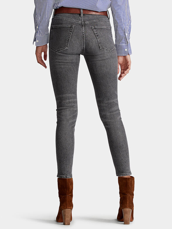 Grey cropped jeans - 2