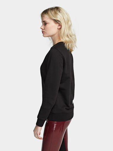 IKONIK Black sweatshirt with rhinestone logo print - 3