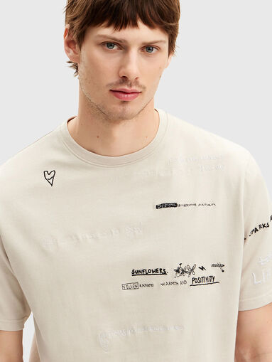 CAROLINAS T-shirt with print and embroidery - 4