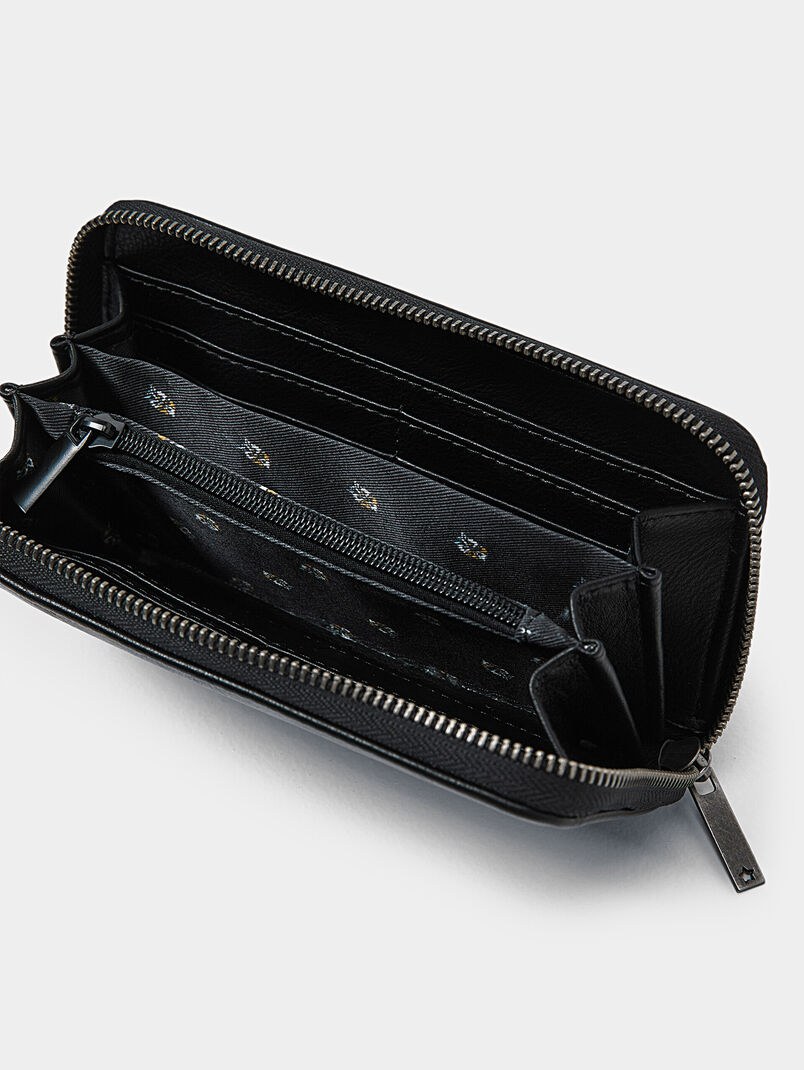 HELLEN black purse with embossed logo  - 3
