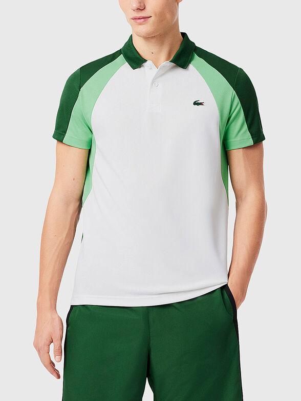 Polo shirt with buttons and logo embroidery - 1