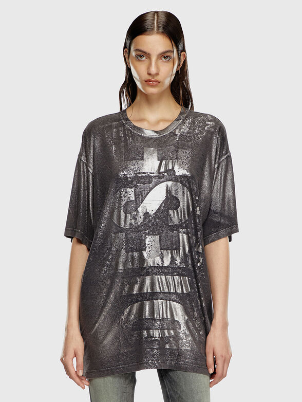 T-BUXT-P5 T-shirt with silver detail - 1