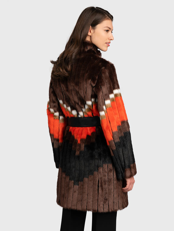 Stylish faux fur coat - 3
