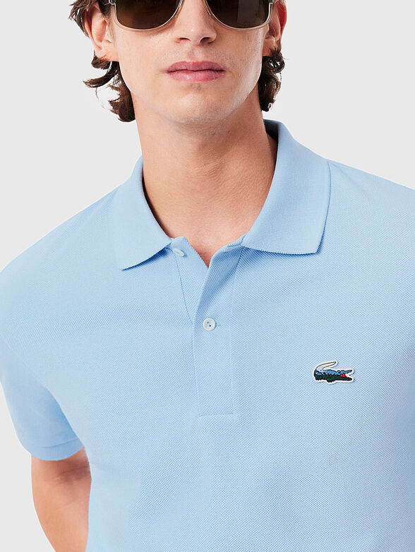 Black short sleeve polo shirt - 4