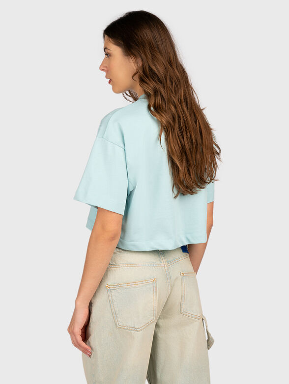 Round neck cropped T-shirt - 3