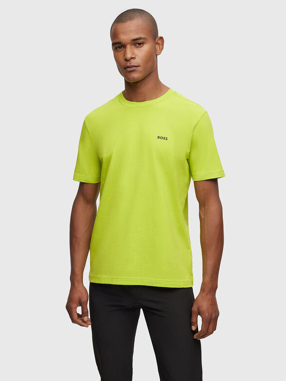 T-shirt with contrast logo detail - 1