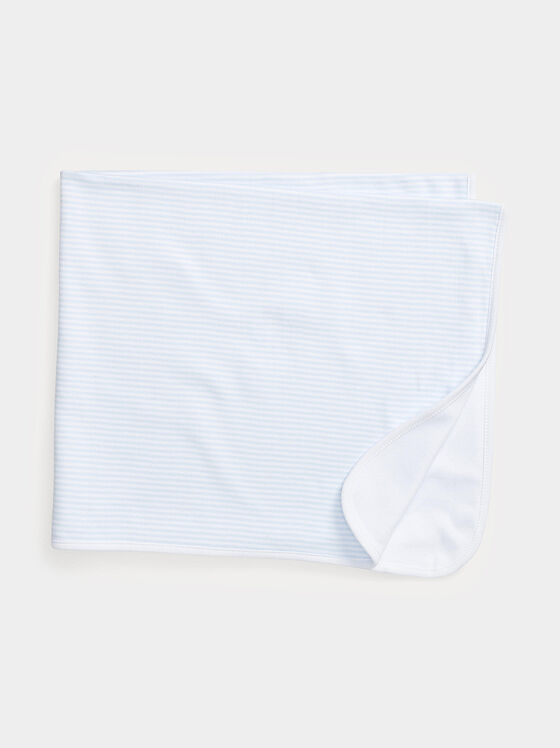 Памучно одеяло с раиран принт - 1