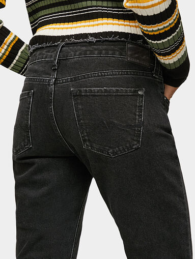JOLIE RECLAIM black cropped jeans - 3