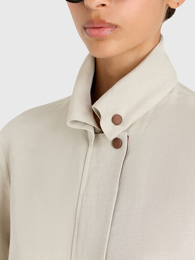 Linen blend jacket - 5
