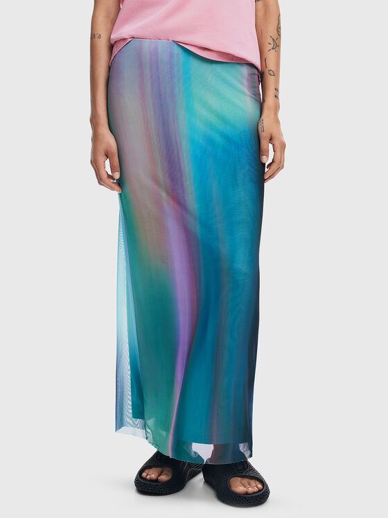 Maxi skirt with gradient effect - 1