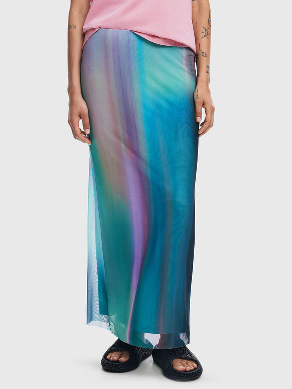 Maxi skirt with gradient effect - 1