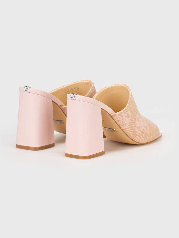 KEILA2 heeled slippers with 4G monogram print - 3