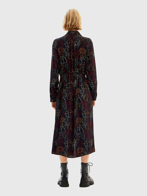 Midi dress with art print - 2