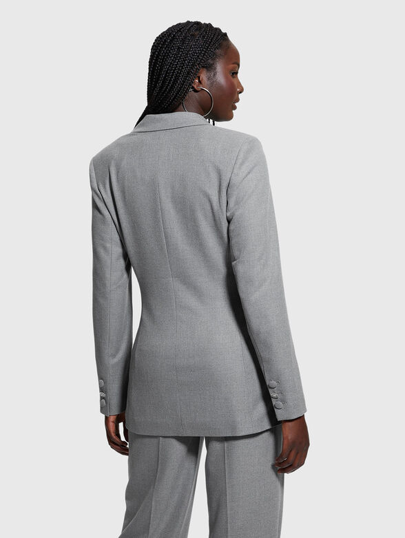DORIS gray single-breasted jacket - 3