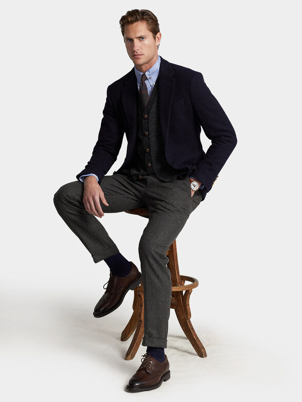 Sleeveless cardigan with accent buttons - 2