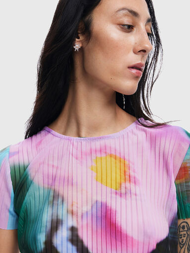 PLISA blouse with multicolour print  - 5