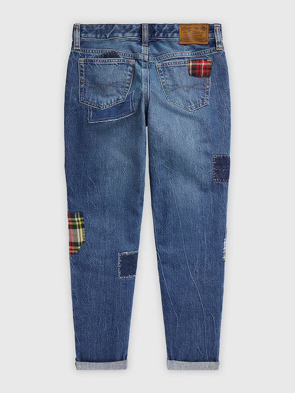 ASTOR blue jeans with patches - 2