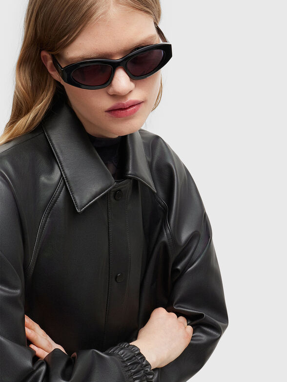 Eco leather bomber jacket - 4