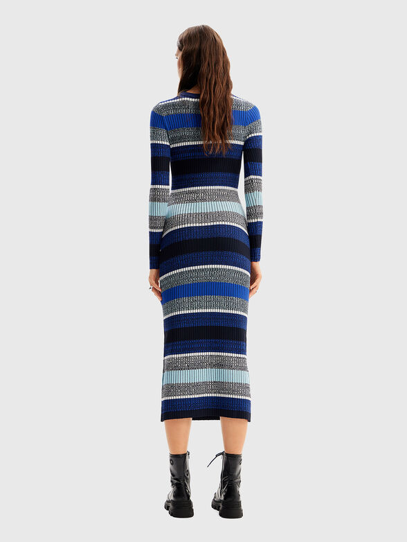 Multicolour ribbed dress - 2
